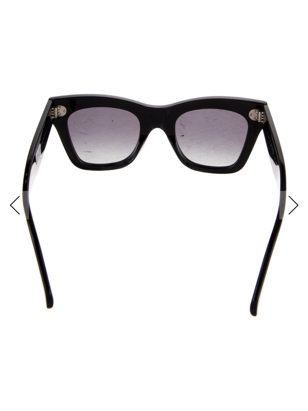 Celine Black Cat-Eye Sunglasses with Gradient Gray Lenses - Picture 3 of 3